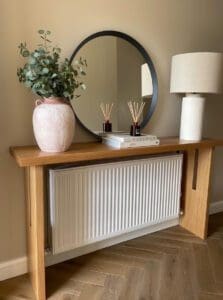 Solid Oak Console Table