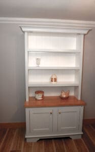 Kitchen dresser with Oak counter and open shelving